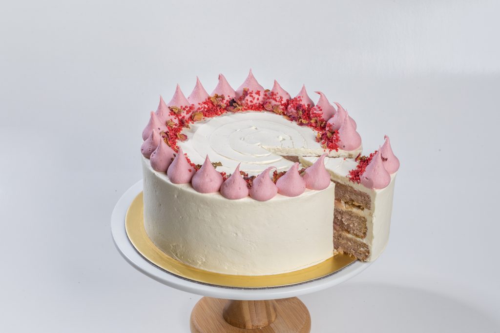 Gourmet Raspberry Cake Raspberry Lychee Rosé Gourmet Cake - Creme Maison Bakery