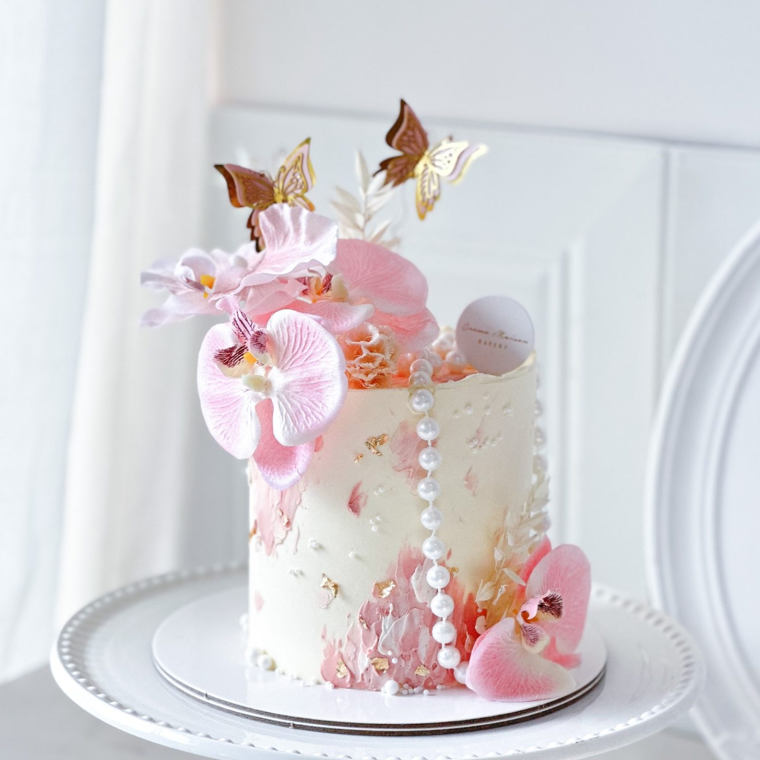 Lady Vivienne Pink Floral Cake Creme Maison Bakery — free download