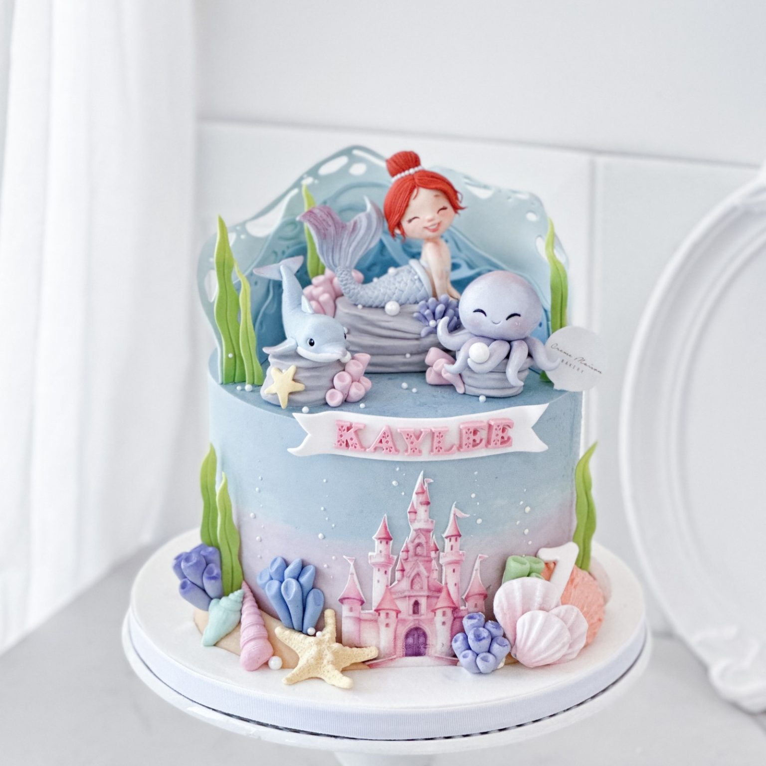 Ariel Mermaid – Mermaid Cake - Creme Maison Bakery