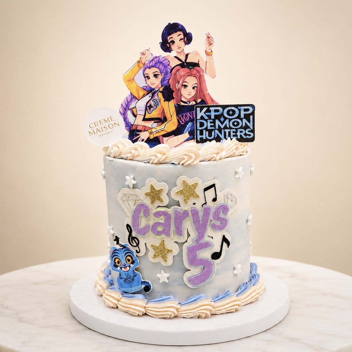best kpop hunter huntrix cake in singapore with delivery low in sugar kids friendly