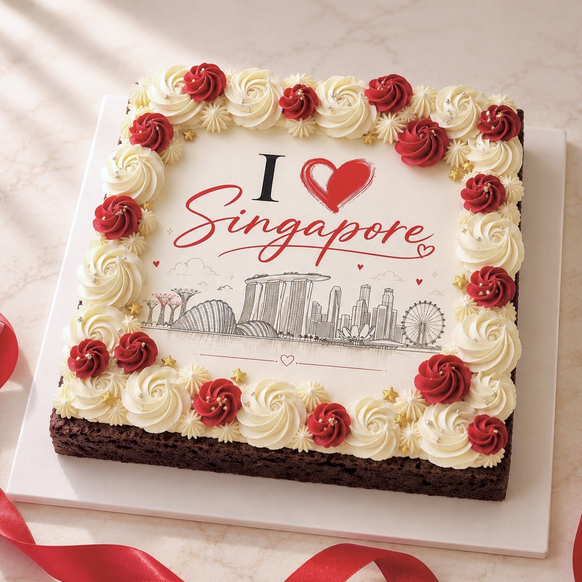 low in sugar national day best fudge brownie delivery in singapore sg61