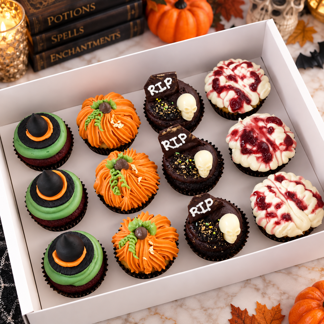 best halloween cupcakes singapore low in sugar